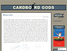 Tablet Screenshot of cardboardgods.net